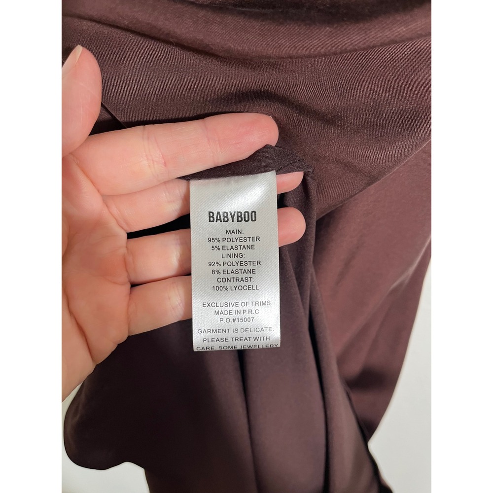 BABYBOO Cornelia Maxi Dress in Plum Brown - Picture 11 of 12